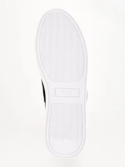 Armani Exchange Panel Logo Trainers - Black/White -Barbou Clothing Shop VBY7H SQ5 0000000019 BLACK WHITE SLu