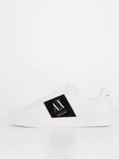 Armani Exchange Panel Logo Trainers - White