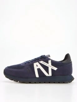 Armani Exchange Ax Mesh Runner Trainers - Navy