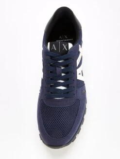 Armani Exchange Ax Mesh Runner Trainers - Navy -Barbou Clothing Shop VBY7P SQ4 0000000048 NAVY SLt