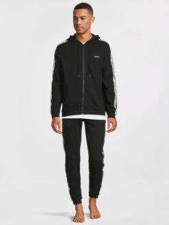 DKNY Kings Long Sleeve Hooded Top - Black -Barbou Clothing Shop VBZPB SQ3 0000000004 BLACK MDo