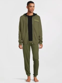 DKNY Everblades Hooded Loungetop - Khaki -Barbou Clothing Shop VBZQ1 SQ3 0000000058 KHAKI MDo