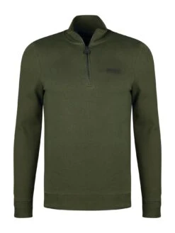 Barbour International Essential Half Zip Sweat - Green -Barbou Clothing Shop VCAYK SQ6 0000000047 GREEN MDd2