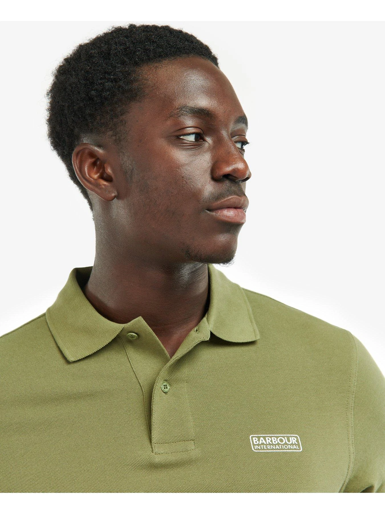 Barbour International Essential Polo Shirt - Green 4 Barbour International Essential Polo Shirt - Green - Image 4
