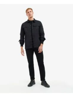 Barbour International Adey Overshirt - Black -Barbou Clothing Shop VCB3V SQ3 0000000004 BLACK MDo