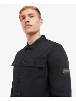 Barbour International Adey Overshirt - Black -Barbou Clothing Shop VCB3V SQ4 0000000004 BLACK MDd