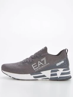EA7 Emporio Armani Crusher Knit Runner Trainers - Grey
