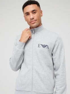 Emporio Armani Bodywear Loungewear Sweater & Joggers Set - Grey  -Barbou Clothing Shop VD63L SQ4 0000000215 LIGHT GREY MDd