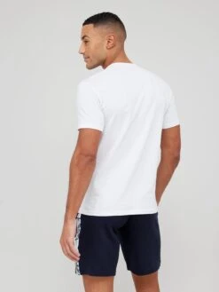 Emporio Armani Bodywear Bodywear 2 Pack Lounge T-Shirt - White/Blue -Barbou Clothing Shop VD64P SQ3 0000000029 MULTI MDb