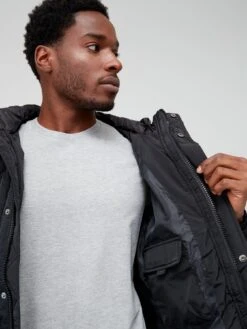 Very Man Midweight Chevron Padded - Black -Barbou Clothing Shop VD71X SQ4 0000000004 BLACK MDd