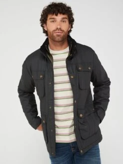 Very Man Wax Jacket - Black -Barbou Clothing Shop VD72D SQ5 0000000004 BLACK MDd1
