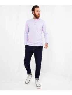 Joe Browns Buster Henley - Purple -Barbou Clothing Shop VDSRX SQ3 0000000039 PURPLE MDo