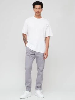 Very Man Garment Dyed Zip Pocket Trousers - Grey  -Barbou Clothing Shop VEGNP SQ3 0000000005 GREY MDo