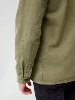 Very Man Overdyed Overshirt - Khaki  -Barbou Clothing Shop VEIDO SQ4 0000000058 KHAKI MDd