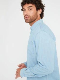Very Man Long Sleeve Denim Shirt - Light Blue -Barbou Clothing Shop VEIDS SQ5 0000000150 LIGHT BLUE MDd1