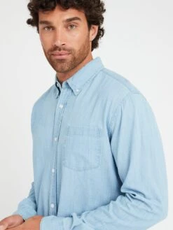 Very Man Long Sleeve Denim Shirt - Light Blue -Barbou Clothing Shop VEIDS SQ6 0000000150 LIGHT BLUE MDd2