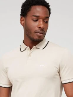 BOSS Paul Curved Logo Slim Fit Polo Shirt - Beige 8 BOSS Paul Curved Logo Slim Fit Polo Shirt - Beige -Barbou Clothing Shop VFCZP SQ4 0000000108 BEIGE MDd
