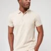 BOSS Paule 4 Slim Fit Polo Shirt - Beige 