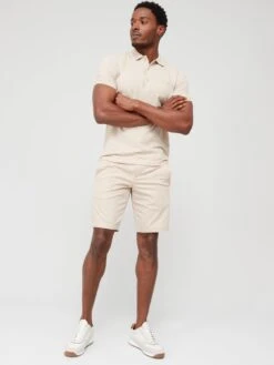 BOSS Paule 4 Slim Fit Polo Shirt - Beige  -Barbou Clothing Shop VFCZT SQ3 0000000108 BEIGE MDo
