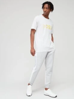 BOSS 1 Regular Fit T-shirt - Light Grey  -Barbou Clothing Shop VFD0Q SQ3 0000000215 LIGHT GREY MDo