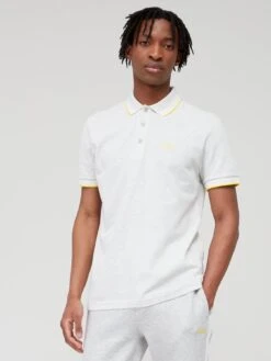 BOSS Paddy Regular Fit Polo Shirt - Light Grey