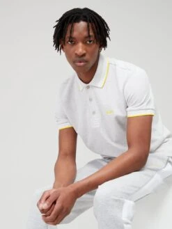 BOSS Paddy Regular Fit Polo Shirt - Light Grey -Barbou Clothing Shop VFD31 SQ4 0000000215 LIGHT GREY MDd