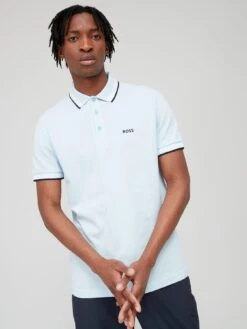 BOSS Paddy Regular Fit Polo Shirt - Blue 