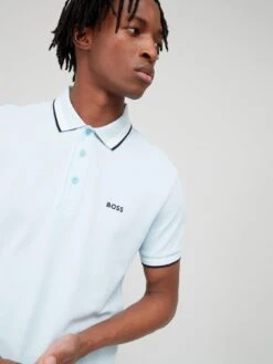 BOSS Paddy Regular Fit Polo Shirt - Blue  -Barbou Clothing Shop VFD3U SQ4 0000000020 BLUE MDd