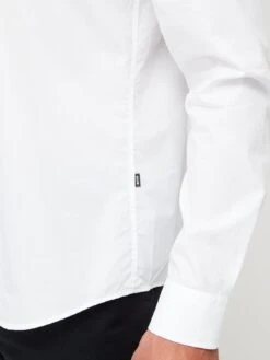 BOSS Liam 233 Regular Fit Longsleeve Shirt With Jersey Collar - White -Barbou Clothing Shop VFE0B SQ5 0000000013 WHITE MDd1