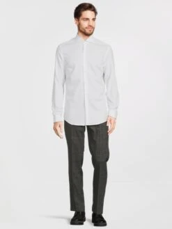 BOSS H-hank-spread-dc-214 Slim Fit Long Sleeve Shirt - White -Barbou Clothing Shop VFE0O SQ3 0000000013 WHITE MDo
