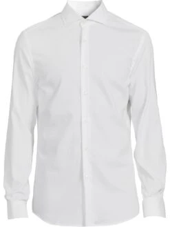 BOSS H-hank-spread-dc-214 Slim Fit Long Sleeve Shirt - White -Barbou Clothing Shop VFE0O SQ4 0000000013 WHITE MDd