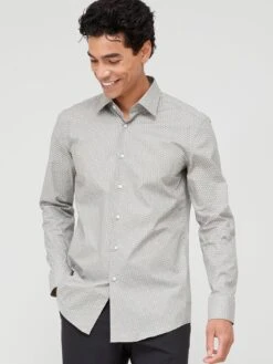 BOSS Hank Kent Slim Fit Long Sleeve Shirt