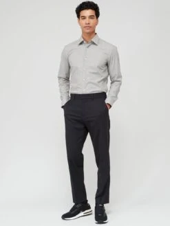 BOSS Hank Kent Slim Fit Long Sleeve Shirt -Barbou Clothing Shop VFE1B SQ3 0000003112 LIGHT GREEN MDo