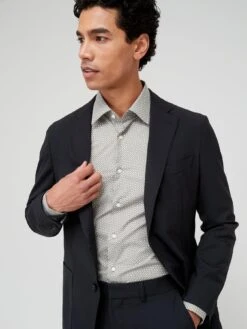 BOSS Hank Kent Slim Fit Long Sleeve Shirt -Barbou Clothing Shop VFE1B SQ6 0000003112 LIGHT GREEN MDd2