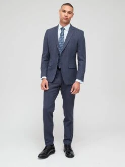 BOSS 2 Piece Slim Fit Suit - Dark Blue