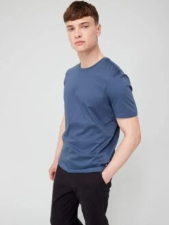 BOSS Tessler 150 Slim Fit T-shirt - Blue  -Barbou Clothing Shop VFE3Q SQ5 0000000020 BLUE MDd1