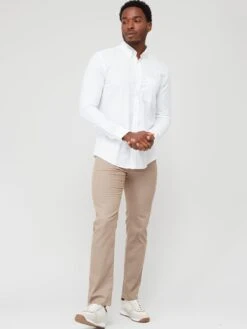 BOSS Roan Slim Fit Button Down Collar Shirt - White -Barbou Clothing Shop VFE4H SQ3 0000000013 WHITE MDo