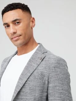 BOSS C-hanry-233 Slim Fit Jacket - Silver -Barbou Clothing Shop VFE50 SQ4 0000000035 SILVER MDd