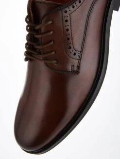 Very Man Formal Leather Lace Up Shoe - Brown -Barbou Clothing Shop VFM9E SQ6 0000000143 BROWN SLd