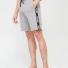 HUGO Sporty Tape Logo Lounge Shorts - Grey