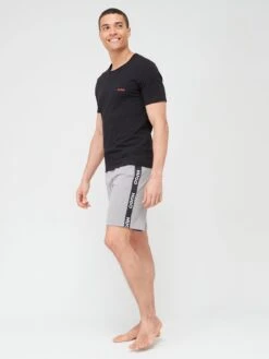 HUGO Sporty Tape Logo Lounge Shorts - Grey -Barbou Clothing Shop VFRH2 SQ3 0000000005 GREY MDo