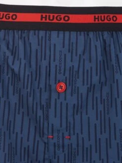 HUGO Bodywear 2 Pack Woven Boxers - Multi  -Barbou Clothing Shop VFRHX SQ3 0000000354 DARK BLUE SLd