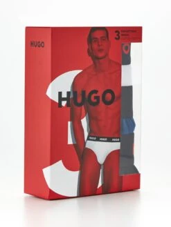 HUGO Bodywear 3 Pack Hip Brief - Multi -Barbou Clothing Shop VFRIO SQ4 0000000013 WHITE SLd1