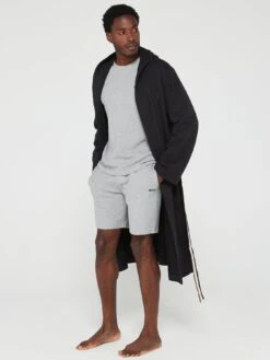 BOSS Bodywear Waffle Lounge Shorts - Grey -Barbou Clothing Shop VFS9S SQ3 0000000005 GREY MDo