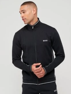 BOSS Bodywear Tracksuit Lounge Jacket - Black 