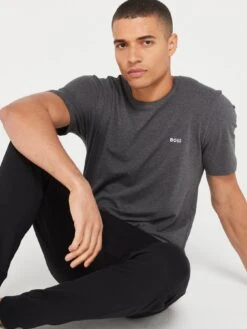 BOSS Boss Bodywear Mix & Match Lounge T-shirt - Dark Grey -Barbou Clothing Shop VFSEL SQ5 0000000070 DARK GREY MDd1