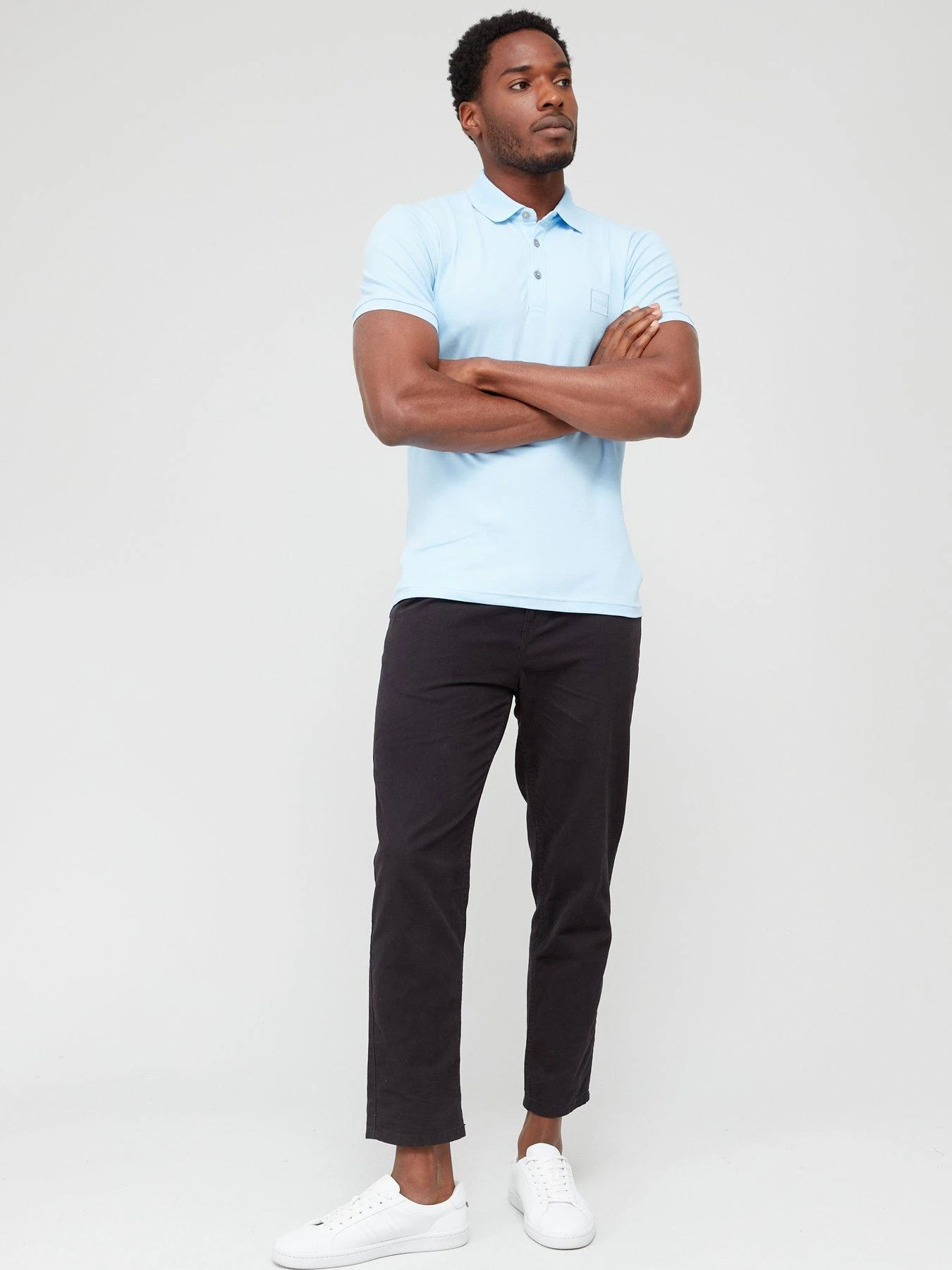 BOSS Passenger Slim Fit Polo Shirt - Blue 3 BOSS Passenger Slim Fit Polo Shirt - Blue - Image 3