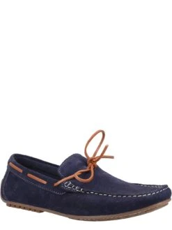 Hush Puppies Reuben Boat Shoe - Navy -Barbou Clothing Shop VFZAG SQ3 0000000048 NAVY SLf