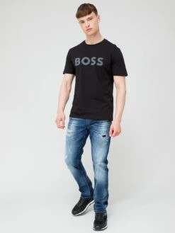 BOSS Thinking 1 Regular Fit T-Shirt - Black  -Barbou Clothing Shop VFZAQ SQ3 0000000004 BLACK MDo