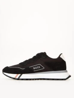 BOSS Jonah Signature Stripe Detail Trainers - Black